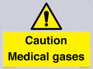 Caution Medical gases